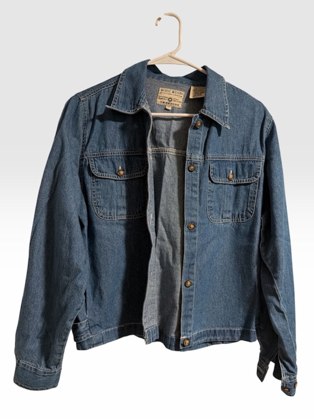 Vintage Look Women’s Denim Jacket - Blue